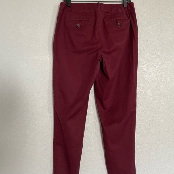 Talbots - Burgundy Cropped Pants - Size 6 - Picture 3 of 4